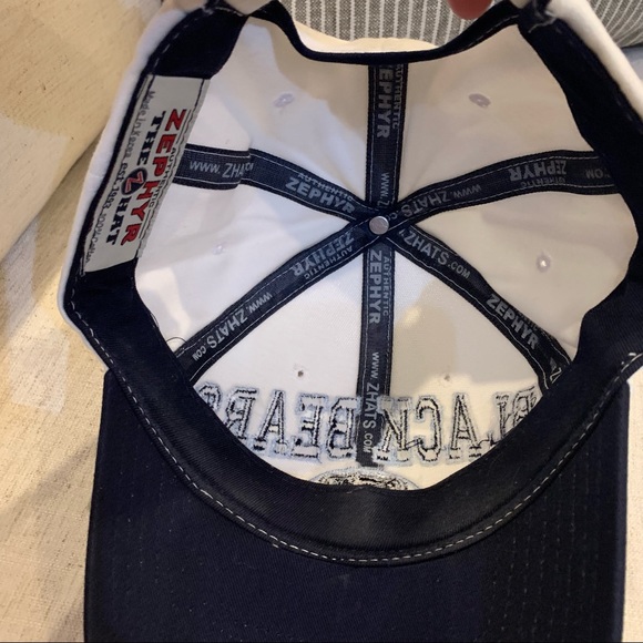 Zephyr Black Bears White and Blue Unisex Sports Cap Hat - Picture 5 of 5